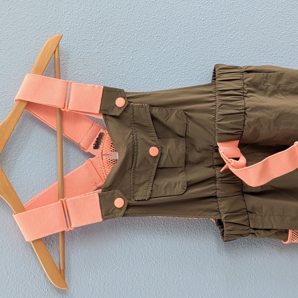 FP Movement Morning Meadow Jumpsuit Stylish Brown Pink Women's Jumpsuit Overalls - Picture 4 of 12